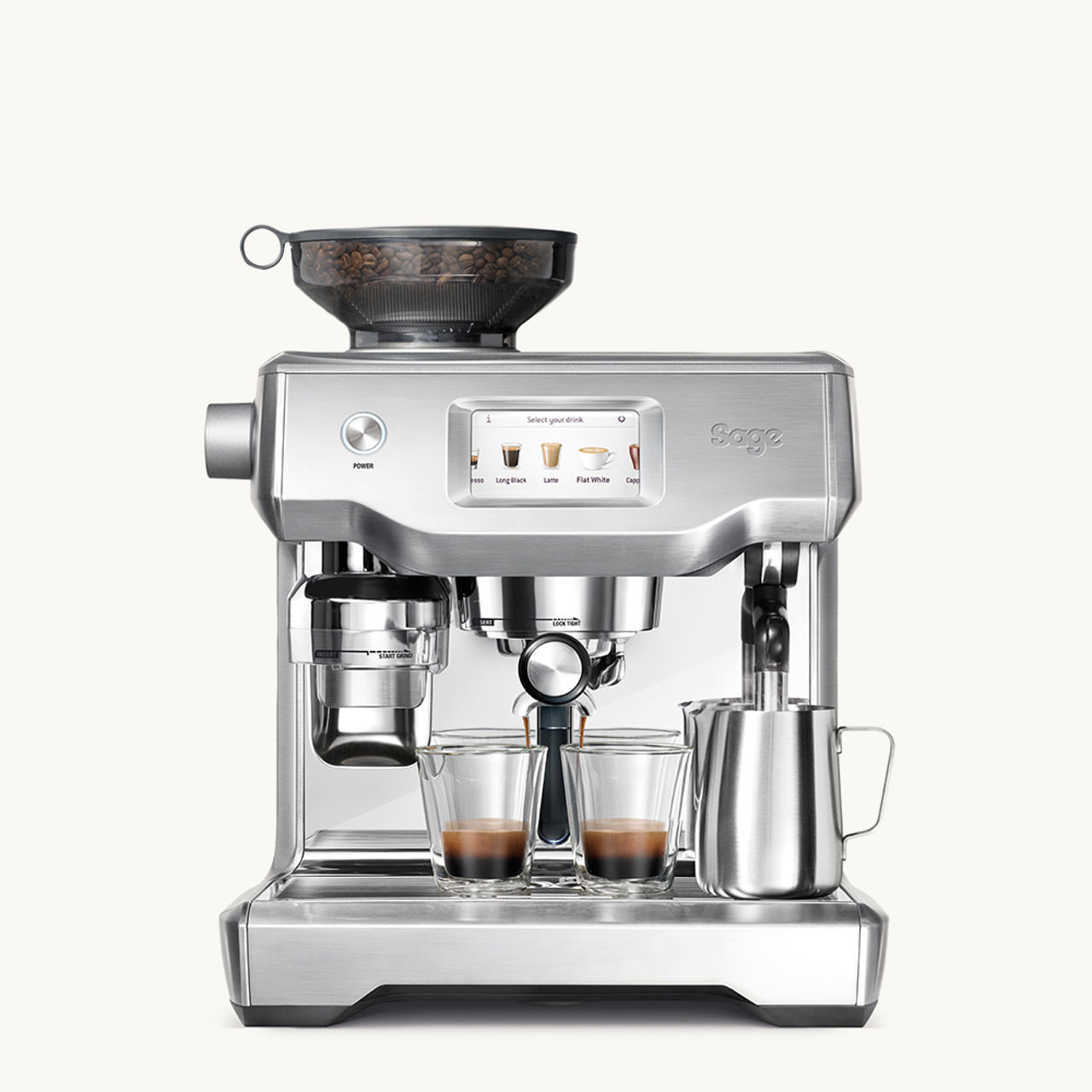Sage The Oracle Touch Espressomaskine, Børstet Stål 1000X1000