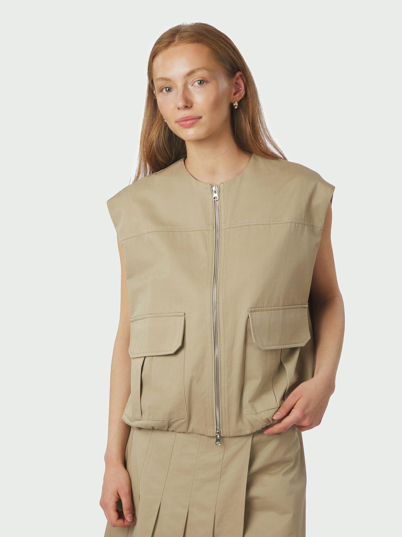 Beige Vest