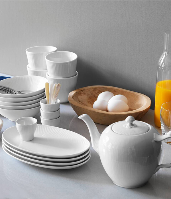 Bryllupsgave Royal Copenhagen Hvid Riflet 600X700px 2