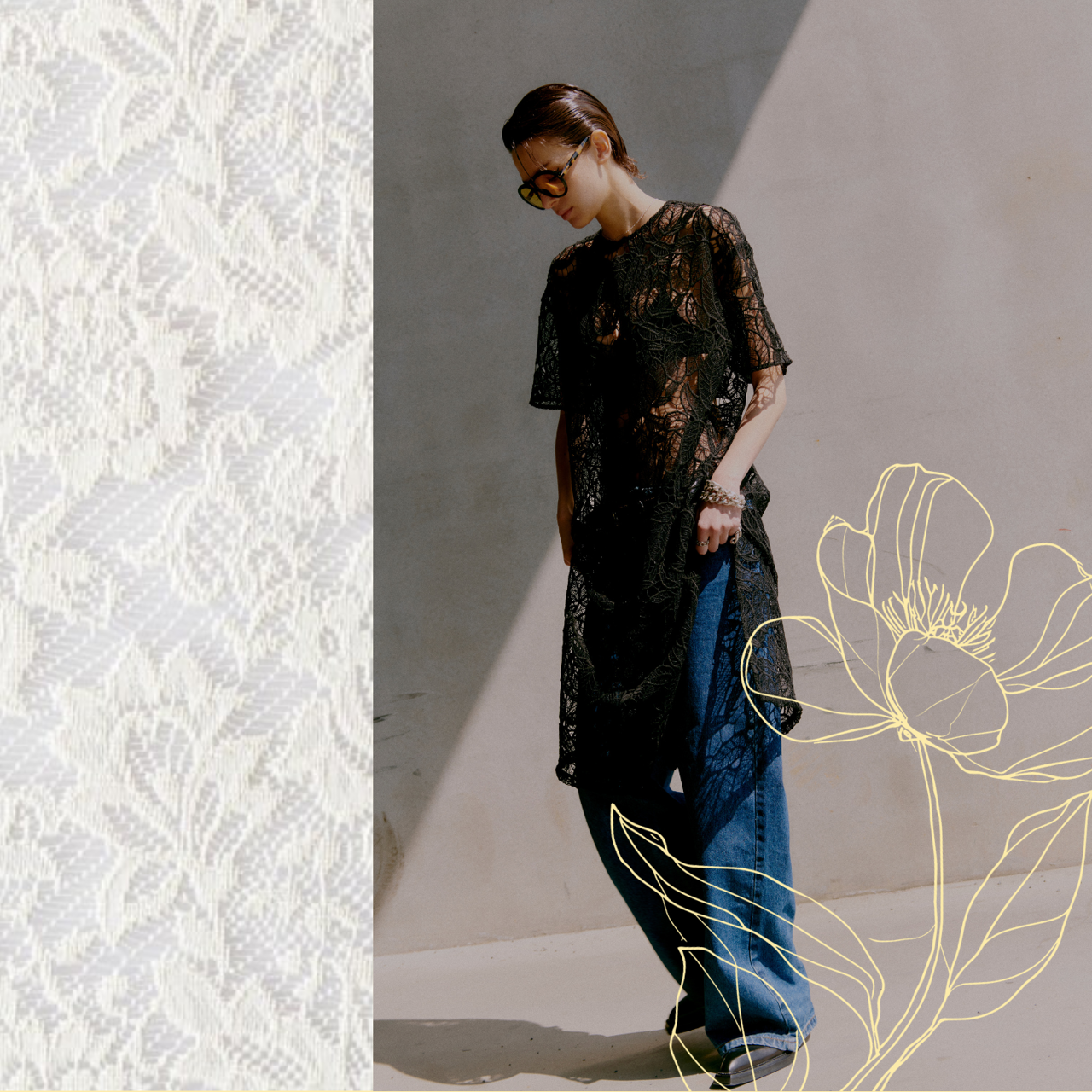 Gennemsigtig Og Blonder