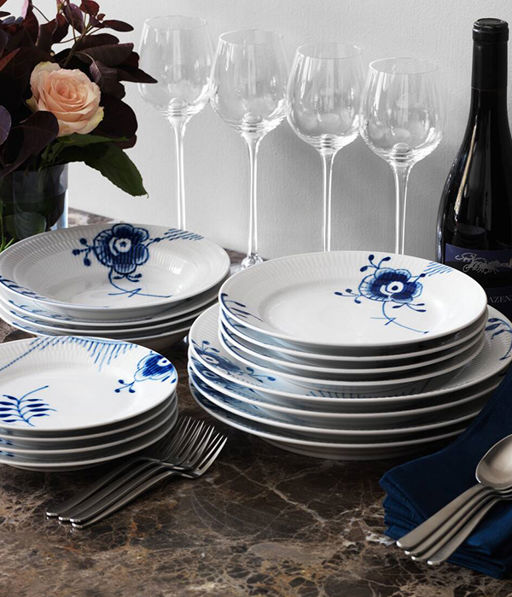 Bryllupsgave Royal Copenhagen Blå Mega Riflet 600X700px 4